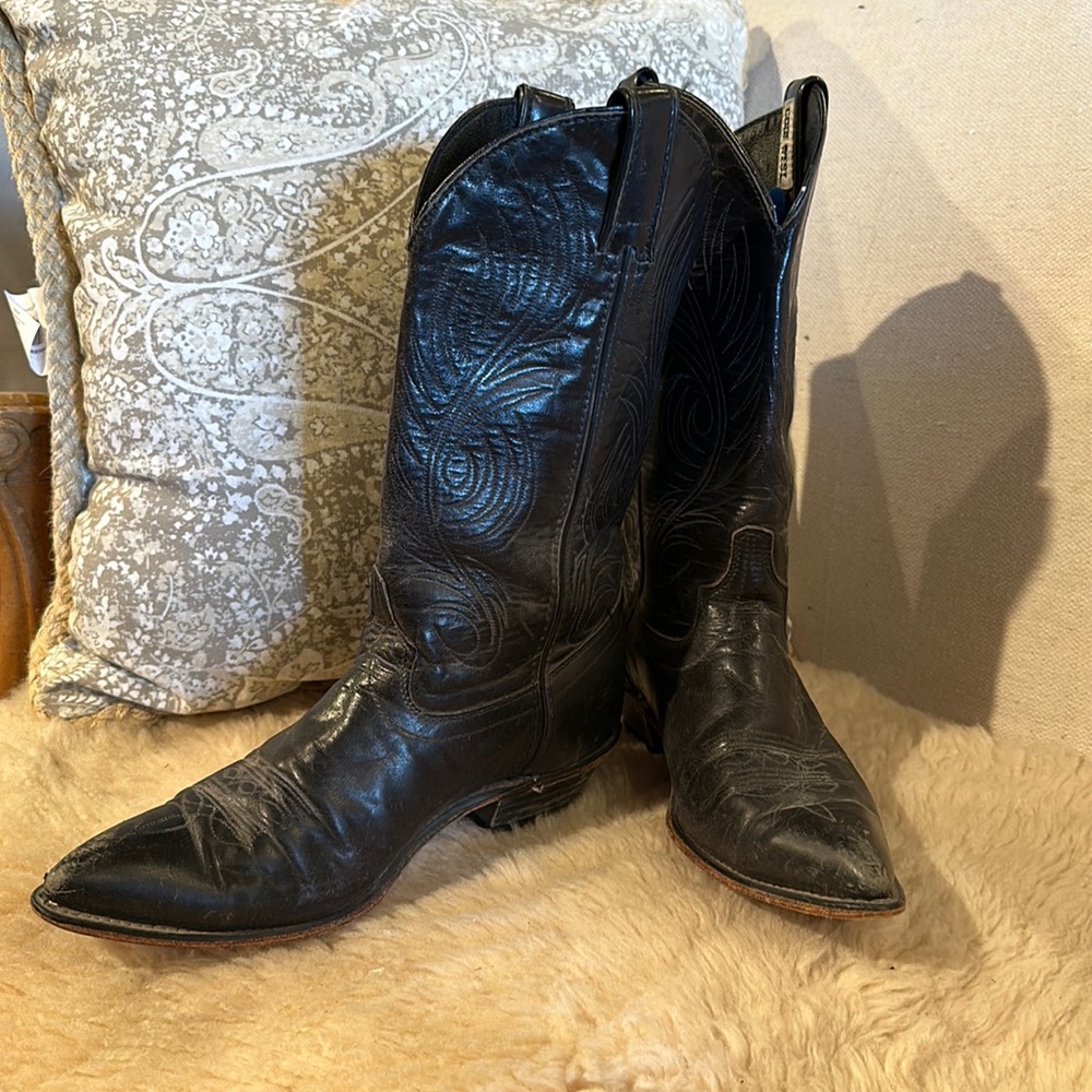 Code West Vintage leather cowboy boot